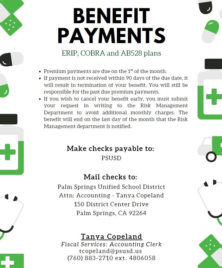 Benefit Payment information